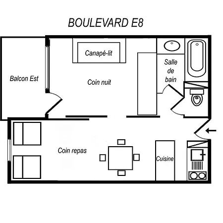 Appartement Résidence Boulevard Méribel